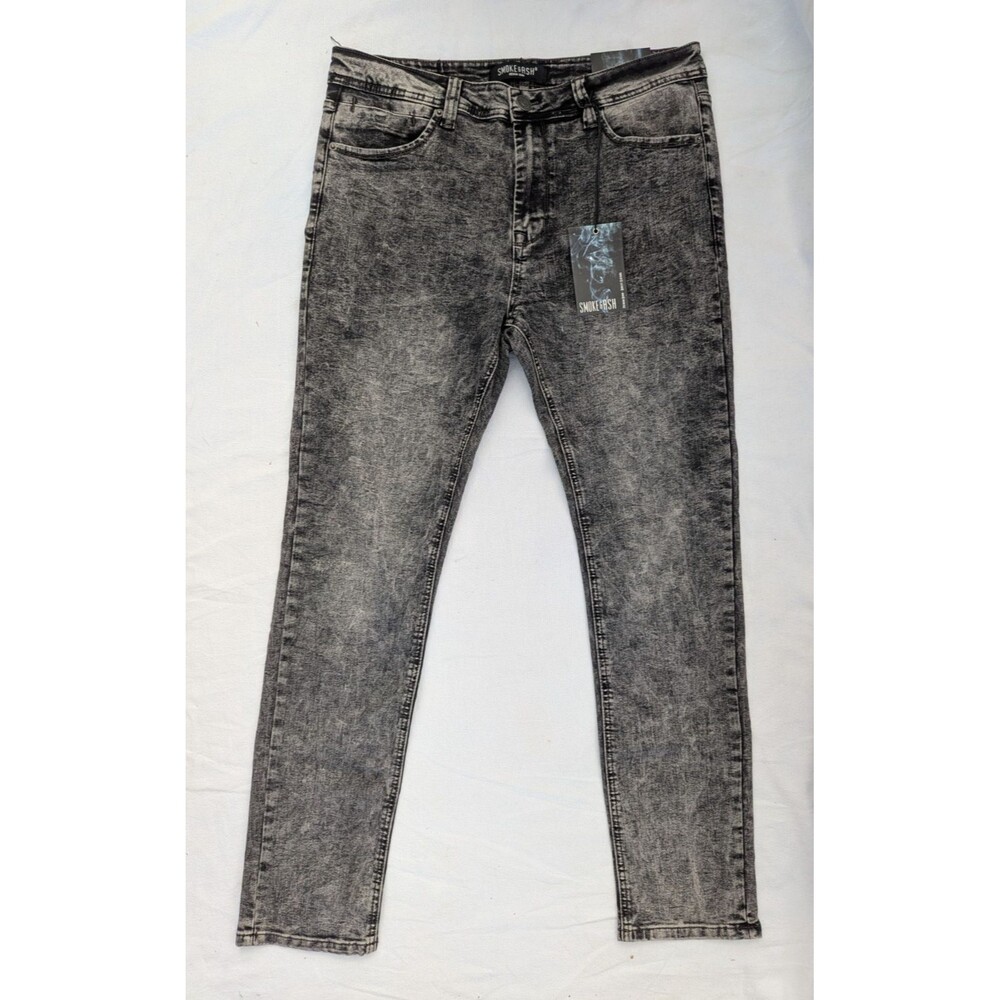 Smoke & Ash Premium Denim Mens Jeans, Grey, 34 x 32, NWT Brand New
